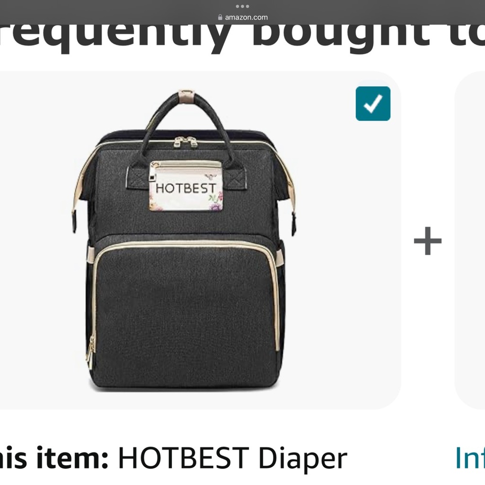 HOTBEST Diaper Bag Backpack, waterproof Large Baby Bag, Nappy Changing Bags - Picture 2 of 7